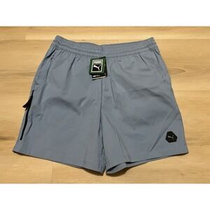 PUMA Rudagon Woven Shorts Mens Blue Casual Athletic Bottoms‎ 62586220 Size Large